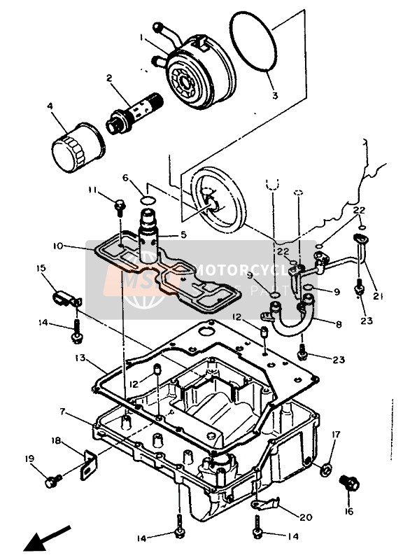 Yamaha FZR750R 1990 Nettoyant à l'huile pour un 1990 Yamaha FZR750R