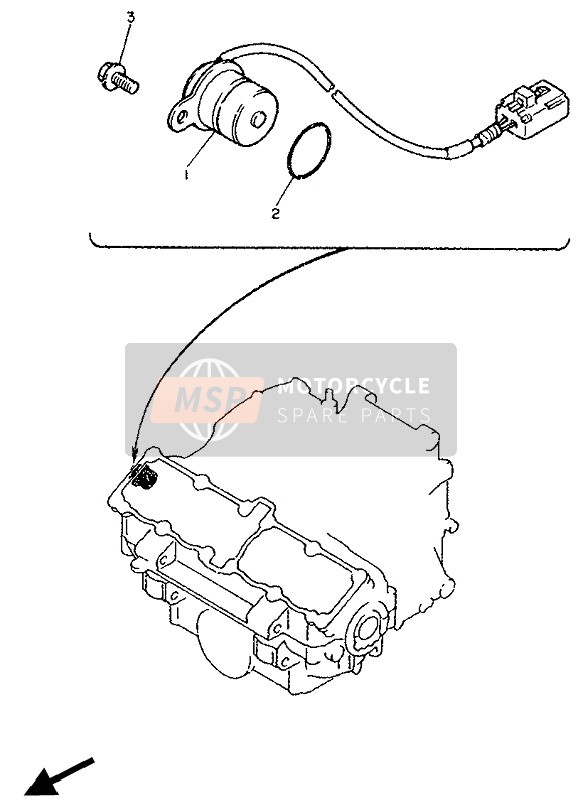 Yamaha FZR750R 1990 ANTENNENSPULE & DREHZAHLREGLER für ein 1990 Yamaha FZR750R