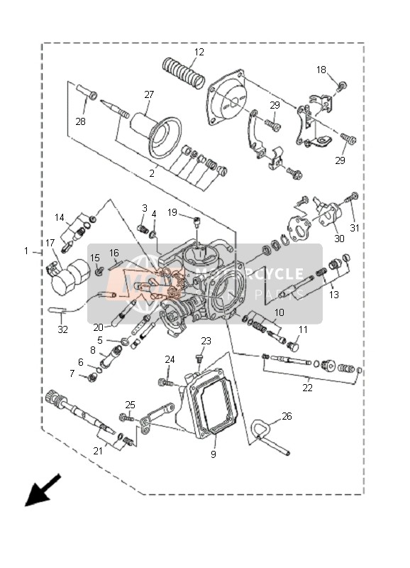 5KR1410A0000, Anlassereinheit, Yamaha, 0