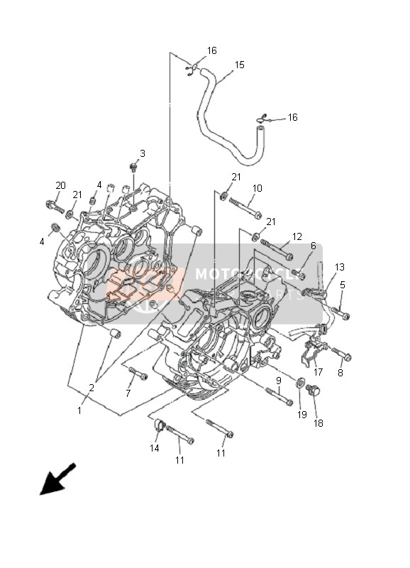 904650802100, Fascetta, Yamaha, 0