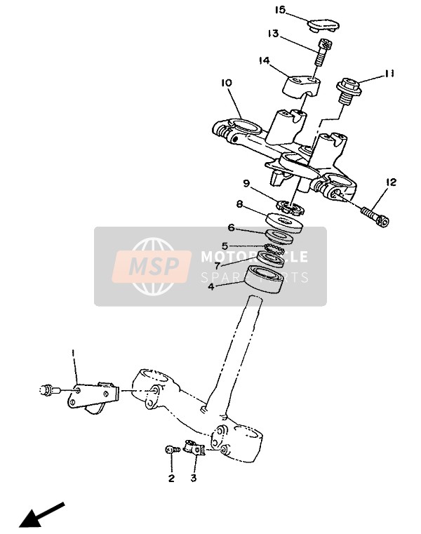 Yamaha TDR250 1990 Steering for a 1990 Yamaha TDR250