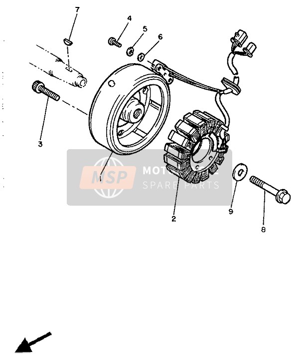 Yamaha XJ600 1990 Generador para un 1990 Yamaha XJ600 Yamaha XJ600 1990 Generador para un 1990 Yamaha XJ600
