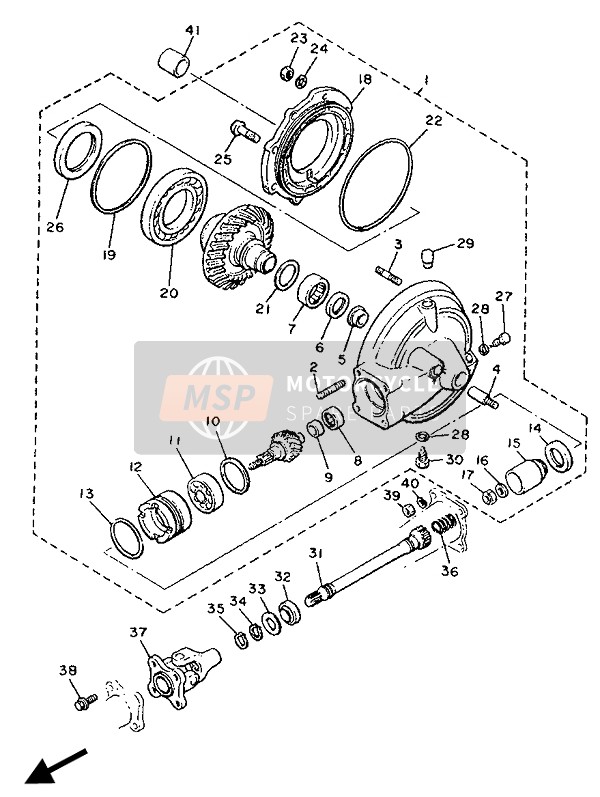 Yamaha XJ900 1990 Drive Shaft for a 1990 Yamaha XJ900