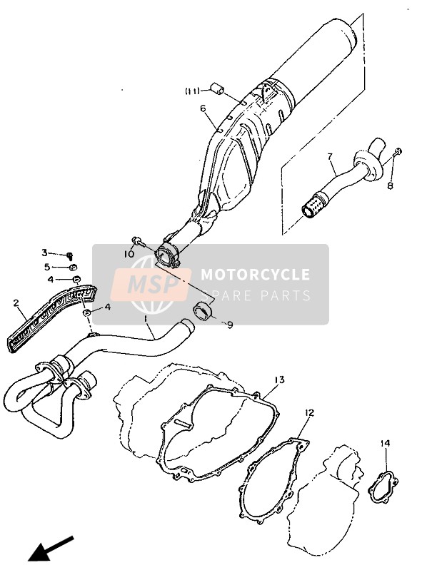 3YP154550000, Joint 1, Yamaha, 3