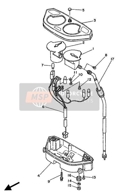 5J0835130000, Demper, Yamaha, 1