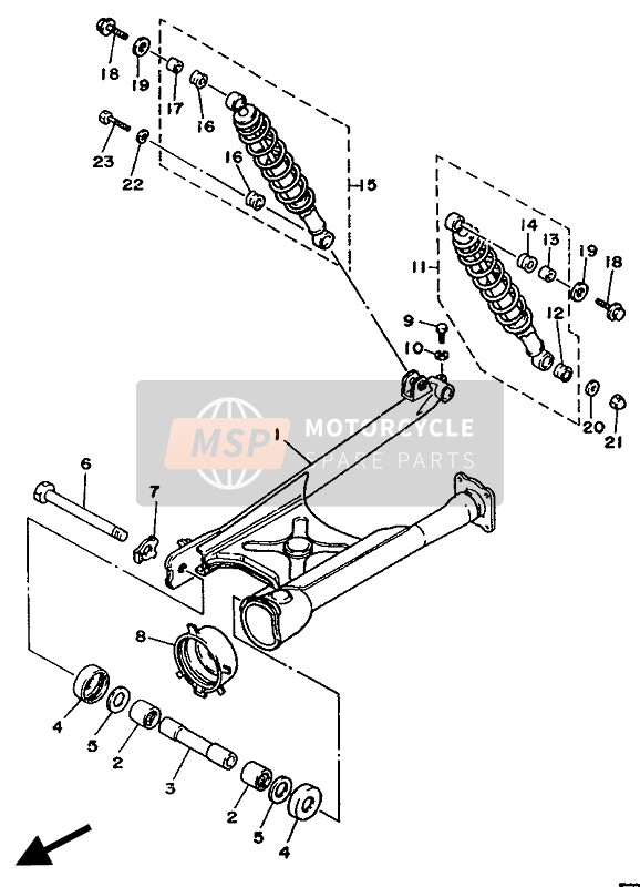 Bras arrière & Suspension