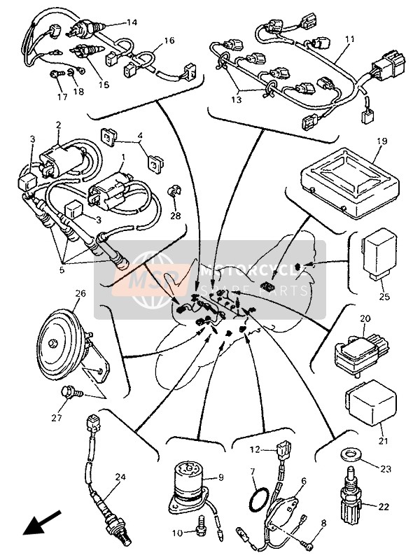 985800500800, Screw, Pan Hoofd (7G3), Yamaha, 2