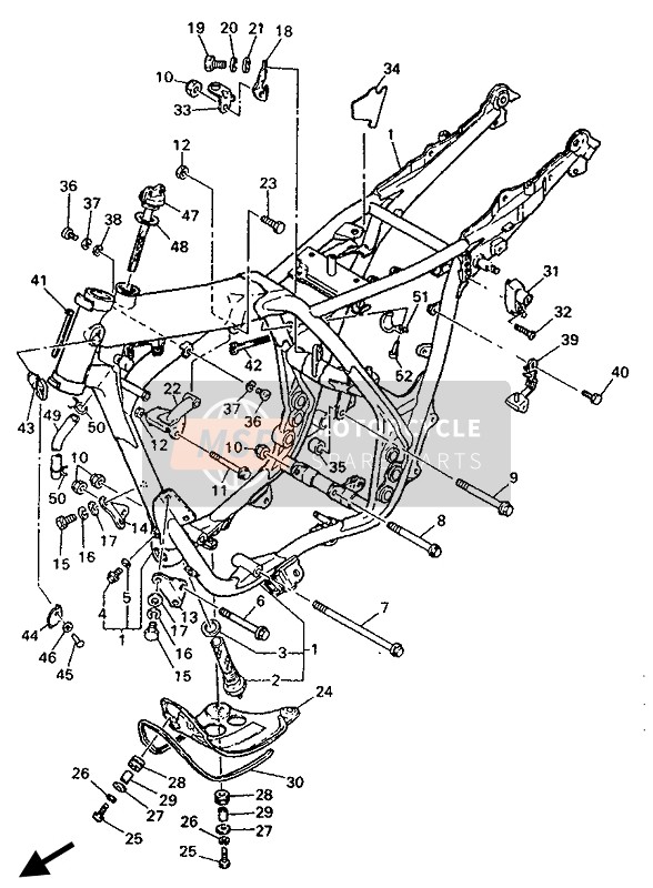 901051078000, Bolt, Washer Based, Yamaha, 3