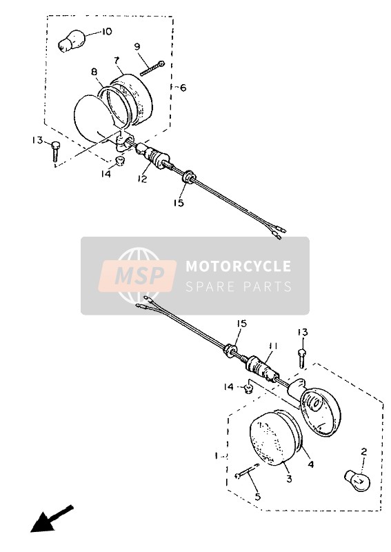 Yamaha SR500 1993 Flasher Light for a 1993 Yamaha SR500