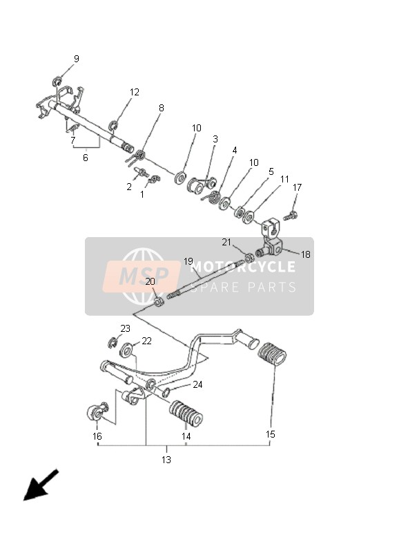 5A8181150000, Biellette,  Selecteur, Yamaha, 3