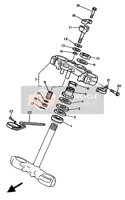 Yamaha TT600S 1993 Steering for a 1993 Yamaha TT600S