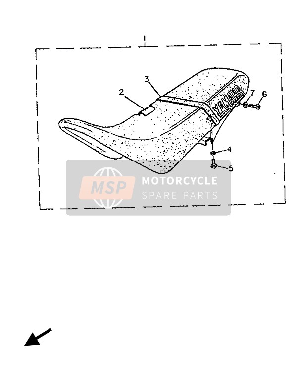 Yamaha TT600S 1993 SITZ für ein 1993 Yamaha TT600S