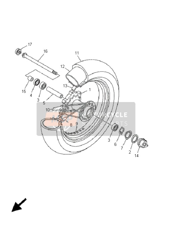 Roue avant