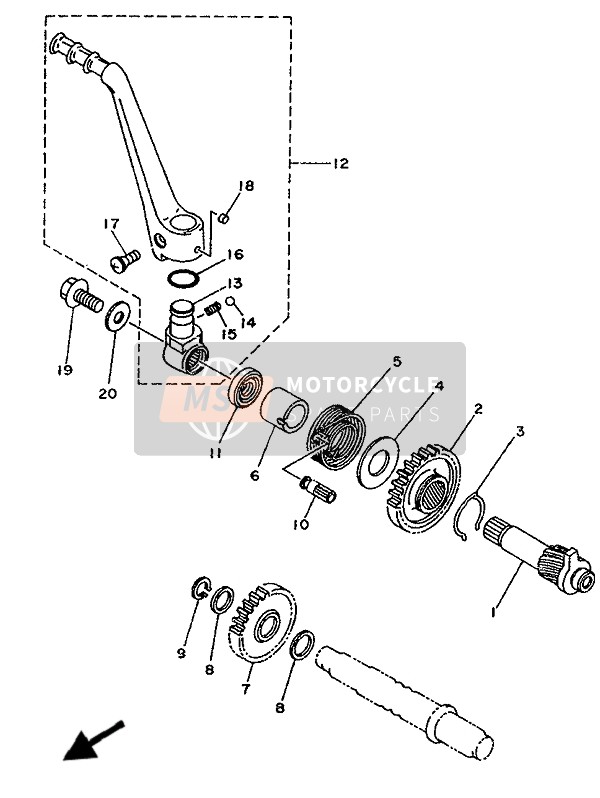 901520601000, Screw, Countersunk, Yamaha, 2