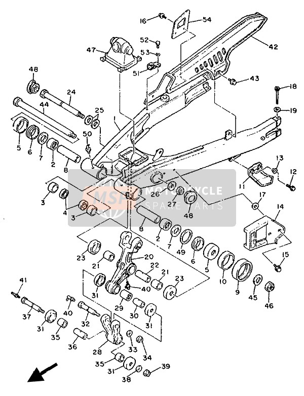 Yamaha XT600E 1993 Rear Arm for a 1993 Yamaha XT600E