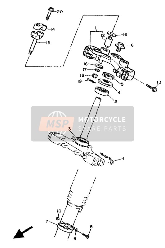 Yamaha XT600K 1993 Steering for a 1993 Yamaha XT600K