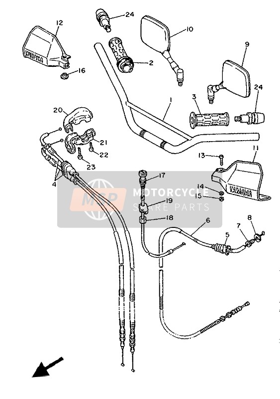 51Y262410000, Grip, Yamaha, 1