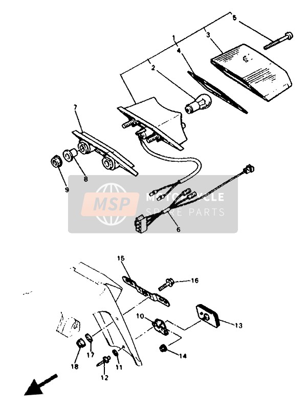 33G851320200, Bracket, Reflector 1, Yamaha, 2