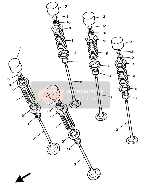 3LN121532000, LEVE-SOUPAPE, Yamaha, 1