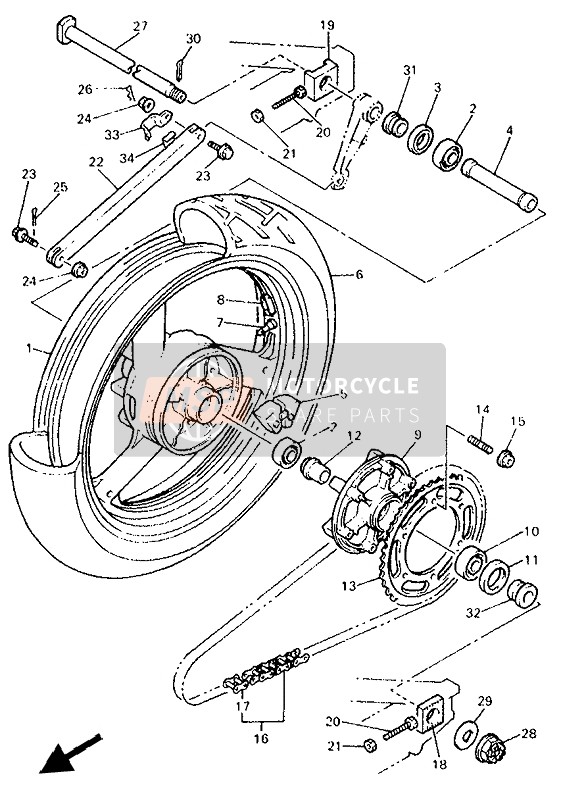 946815503100, Joint, Chain, Yamaha, 0