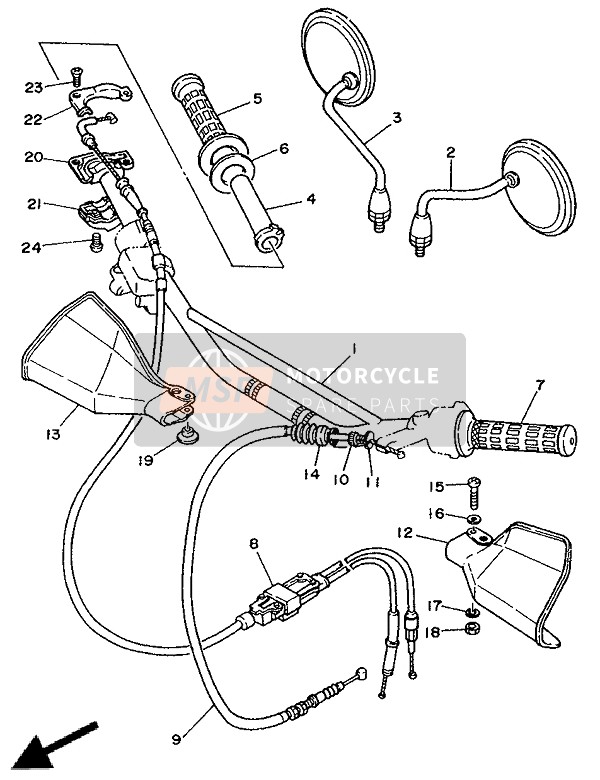 Stuurhandvat & Kabel