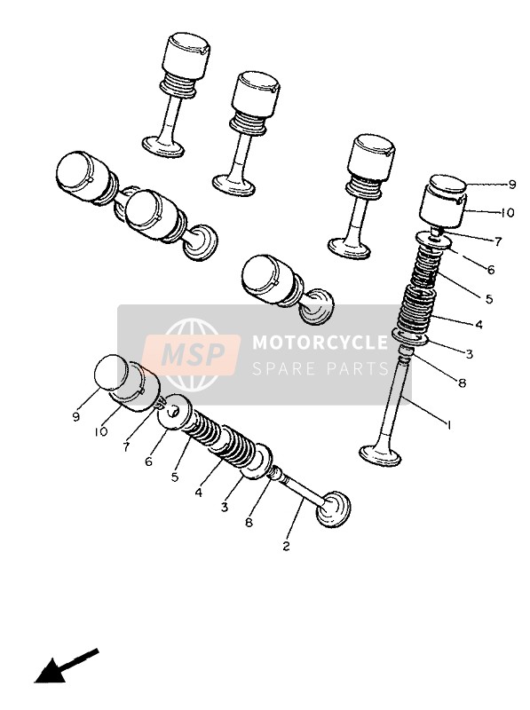 Yamaha FJ1200A 1991 Valve for a 1991 Yamaha FJ1200A