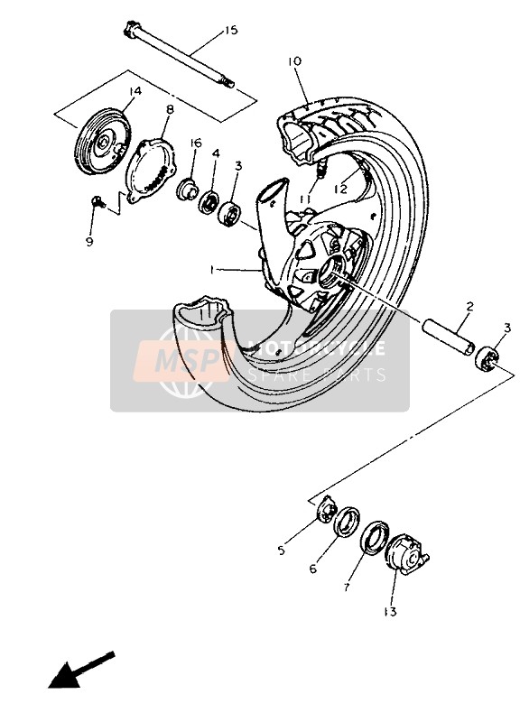 4X8251901000, Rinvio Contakm., Yamaha, 1