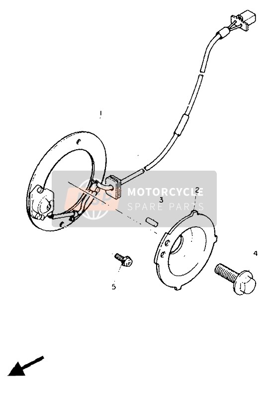 Yamaha FJ1200A 1991 ANTENNENSPULE & DREHZAHLREGLER für ein 1991 Yamaha FJ1200A