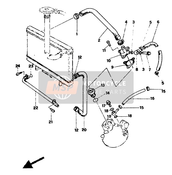 904671003900, Clip, Yamaha, 3