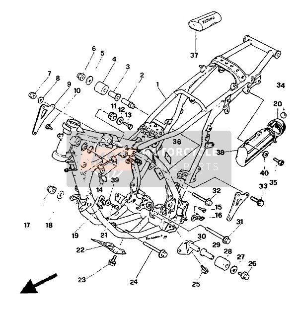 901050877900, Schraube, Mit Scheibe, Yamaha, 1