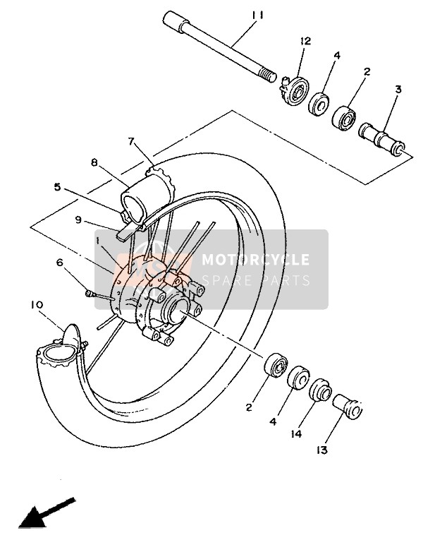 Roue avant