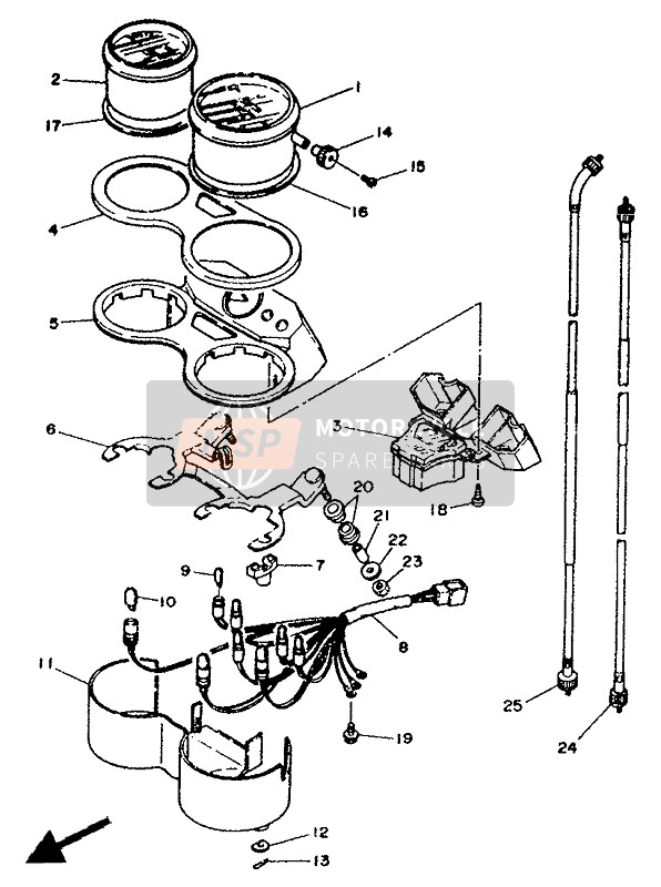 1AE835780000, Knob, Trip Meter, Yamaha, 2