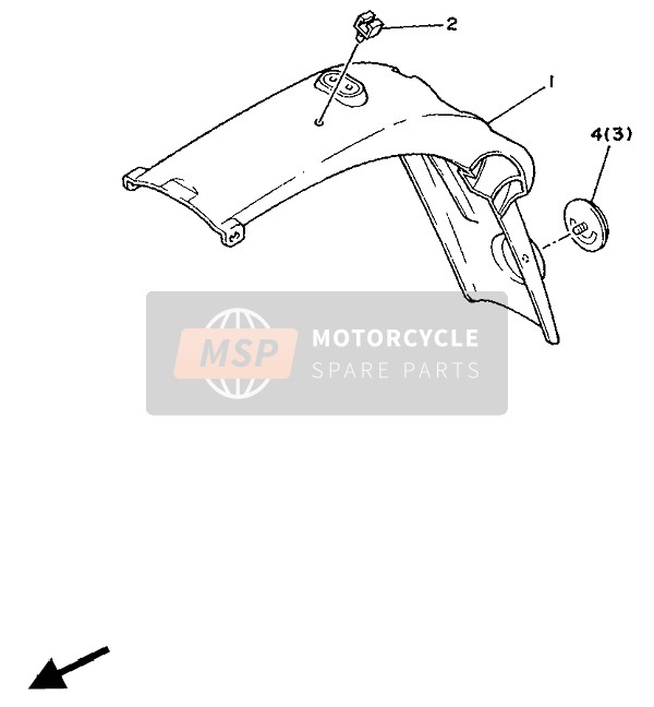 Yamaha XT350 1991 ALTERNATIV (FÜR BE) für ein 1991 Yamaha XT350