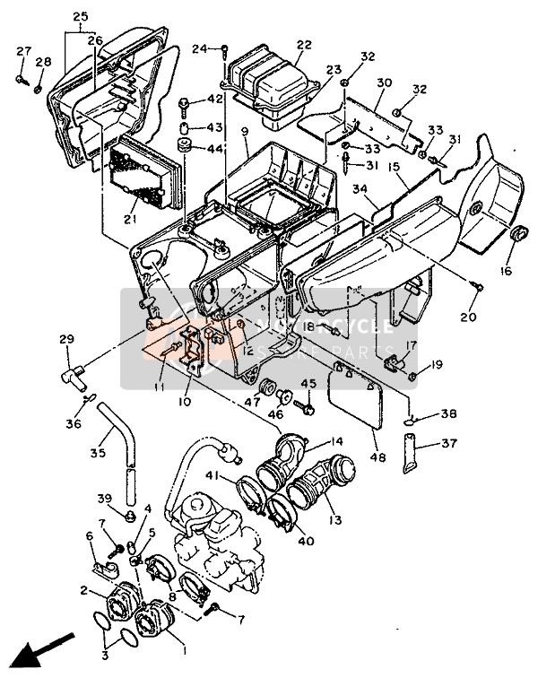 Yamaha XT600E 1991 Admission pour un 1991 Yamaha XT600E