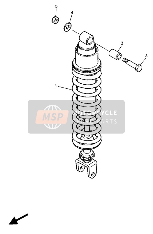 Yamaha FZR600R 1994 Rear Suspension for a 1994 Yamaha FZR600R