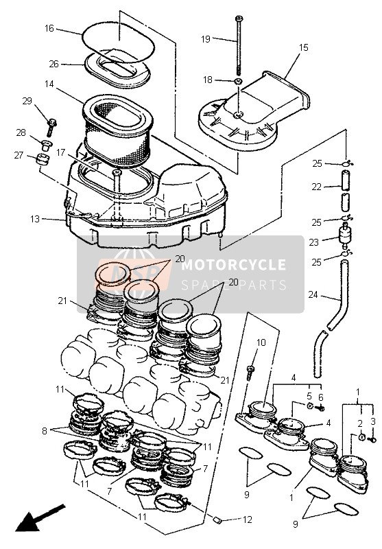 Yamaha FZR1000 1995 Consumo para un 1995 Yamaha FZR1000