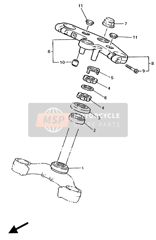 Yamaha FZR1000 1994 Steering for a 1994 Yamaha FZR1000