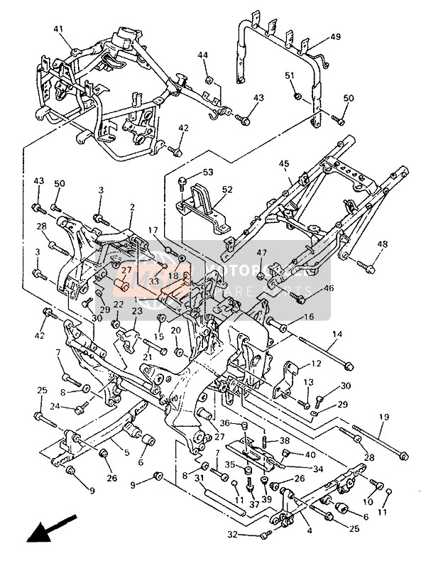 90183051A000, Veermoer 6mm, Yamaha, 3