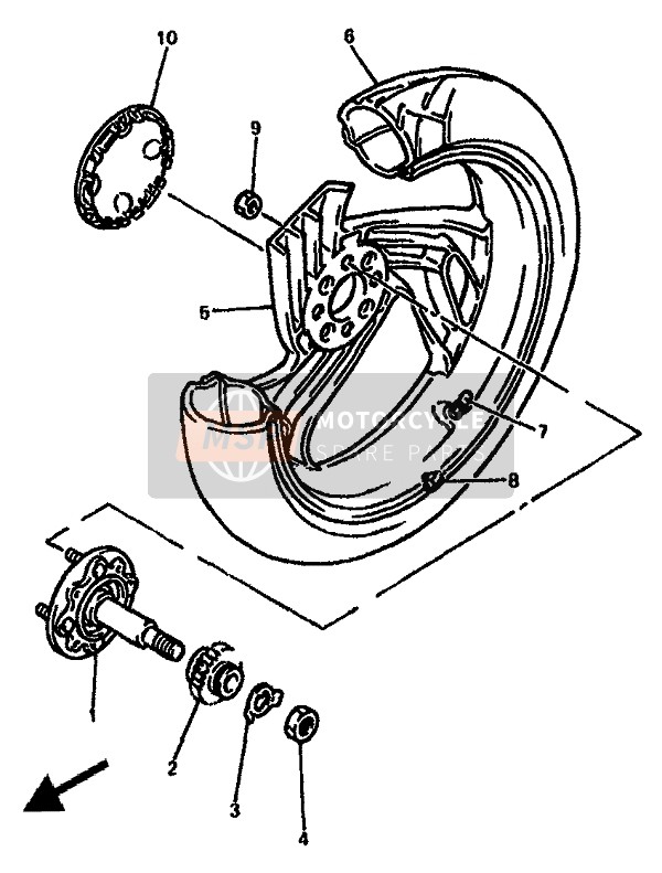 Roue avant