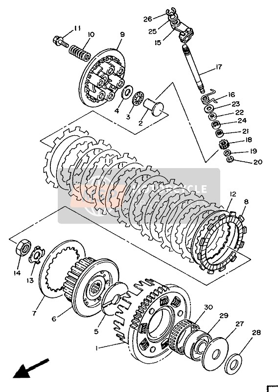 Yamaha TDM850 1994 Embrayage pour un 1994 Yamaha TDM850