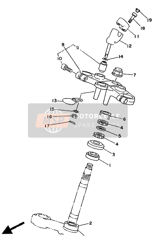 Yamaha TDM850 1994 Direccion para un 1994 Yamaha TDM850