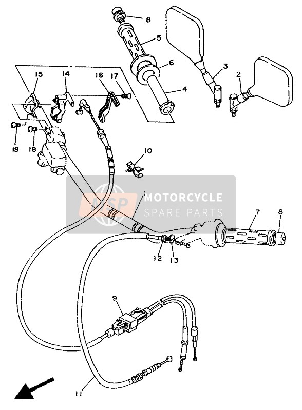 Steering Handle & Cable (For FI)