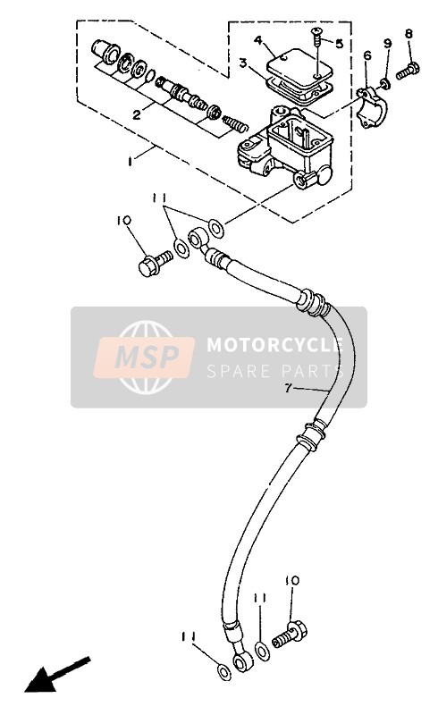 Front Master Cylinder (For FI)