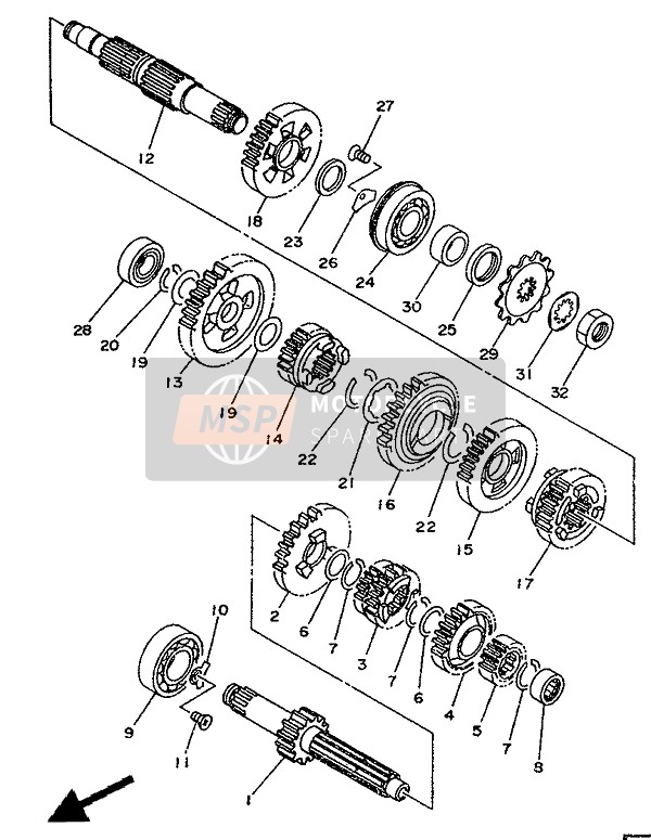 901791622600, Ecrou, Yamaha, 3