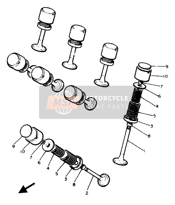 Yamaha XJ600N 1994 Valve for a 1994 Yamaha XJ600N