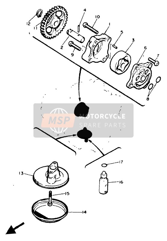 Yamaha XJ600N 1994 ÖLPUMPE für ein 1994 Yamaha XJ600N