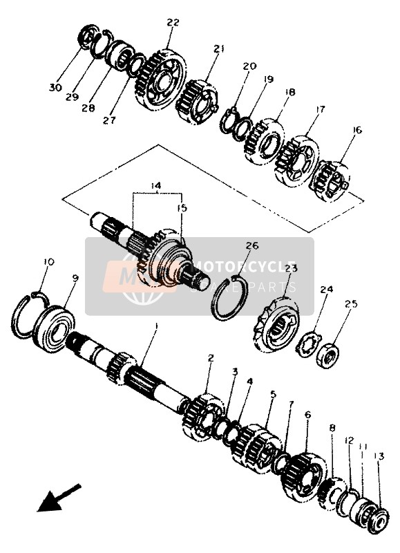 Yamaha XJ600N 1994 Transmission pour un 1994 Yamaha XJ600N