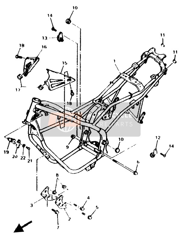 Yamaha XJ600N 1994 RAHMEN für ein 1994 Yamaha XJ600N