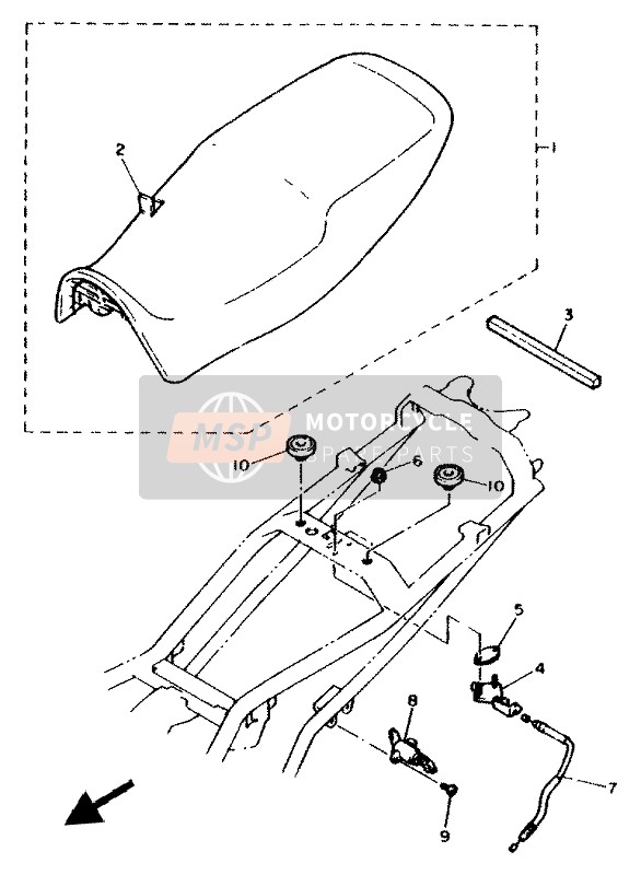 Yamaha XJ600N 1994 Asiento para un 1994 Yamaha XJ600N