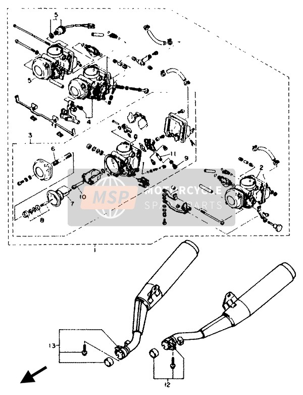 Yamaha XJ600N 1994 Alterner (Moteur) (2) pour un 1994 Yamaha XJ600N